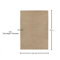 Ivy Tan 5 ft. x 7 ft. Floral Area Rug by Garland Rug -ROPPE ONLINE STORE tan garland rug area rugs cl010n06008401 76 1000