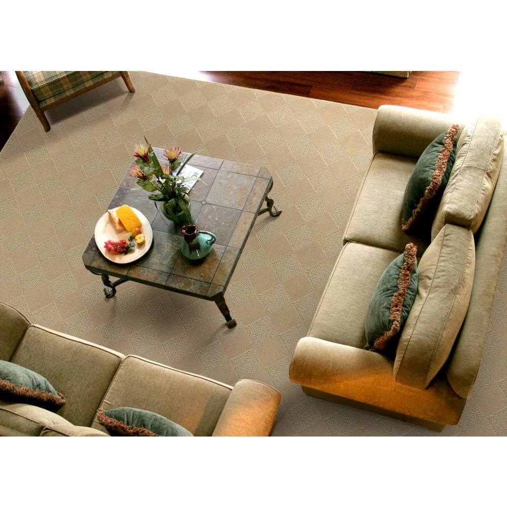 Diamond Tan 12 ft. x 12 ft. Area Rug by Garland Rug 4 Diamond Tan 12 ft. x 12 ft. Area Rug by Garland Rug - Image 2