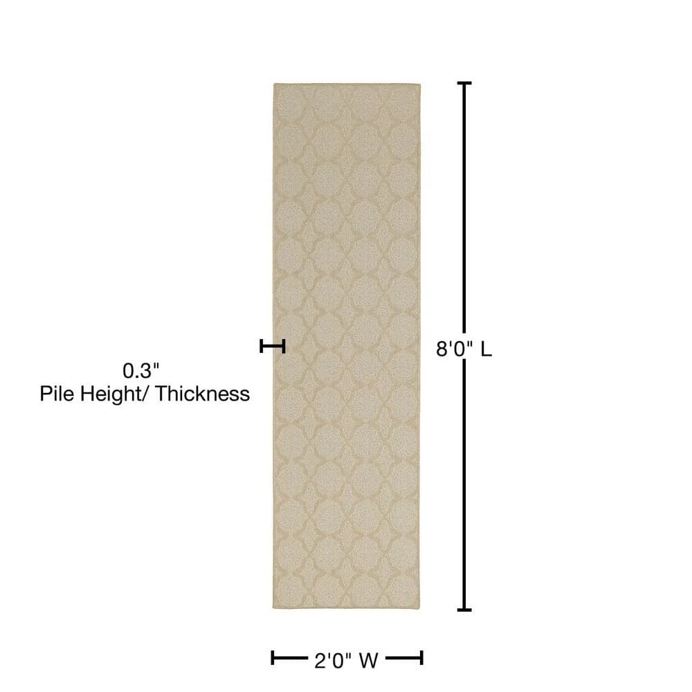 Sparta Tan 2 ft. x 8 ft. Runner Rug by Garland Rug 7 Sparta Tan 2 ft. x 8 ft. Runner Rug by Garland Rug - Image 5