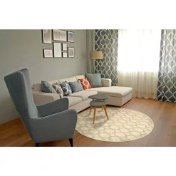 Sparta Tan 5 ft. x 5 ft. Round Trellis Area Rug by Garland Rug -ROPPE ONLINE STORE tan garland rug area rugs cl100n060r01 31 1000