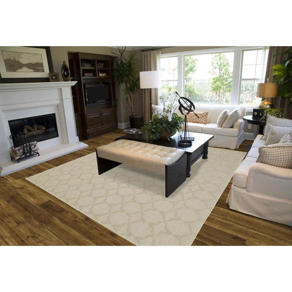 Sparta 12 Ft. x 12 Ft. Area Rug Tan by Garland Rug 8 Sparta 12 Ft. x 12 Ft. Area Rug Tan by Garland Rug - Image 6