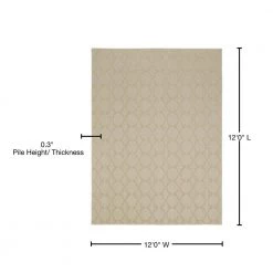 Sparta 12 Ft. x 12 Ft. Area Rug Tan by Garland Rug 12 Sparta 12 Ft. x 12 Ft. Area Rug Tan by Garland Rug -ROPPE ONLINE STORE tan garland rug area rugs cl100n14414401 76 1000