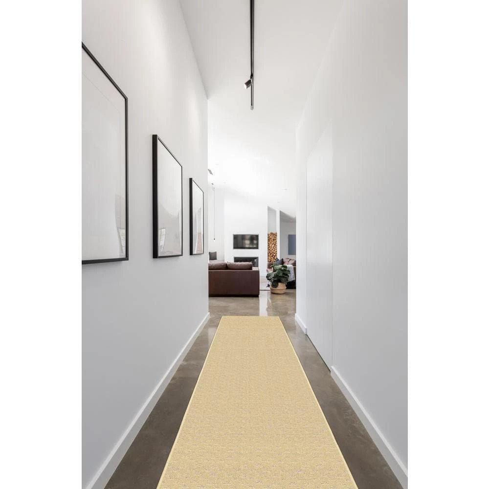 Medallion Tan 3 ft. x 8 ft. Runner Rug by Garland Rug 8 Medallion Tan 3 ft. x 8 ft. Runner Rug by Garland Rug - Image 6