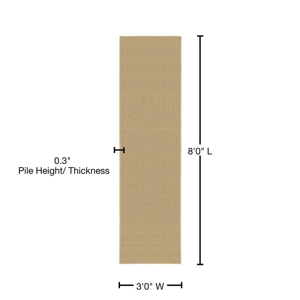 Medallion Tan 3 ft. x 8 ft. Runner Rug by Garland Rug 7 Medallion Tan 3 ft. x 8 ft. Runner Rug by Garland Rug - Image 5