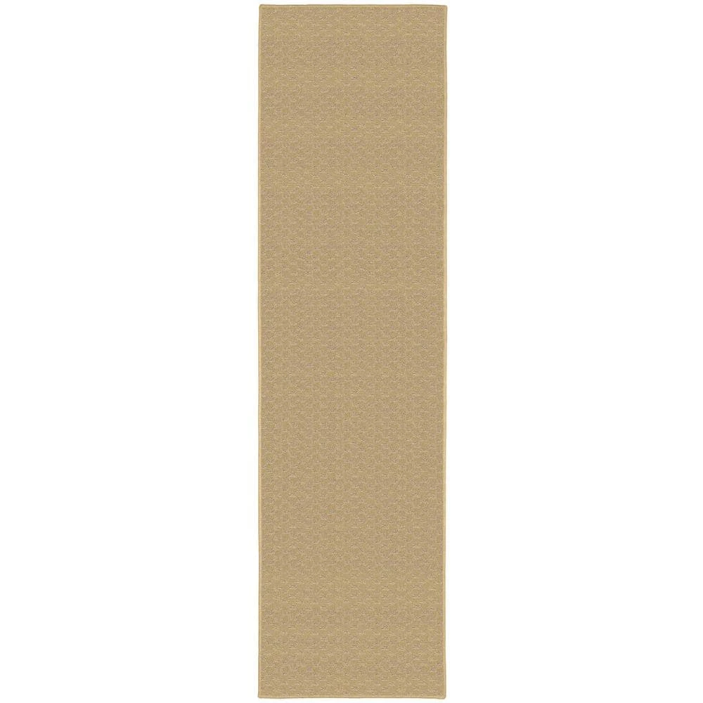 Medallion Tan 3 ft. x 12 ft. Runner Rug by Garland Rug 3 Medallion Tan 3 ft. x 12 ft. Runner Rug by Garland Rug