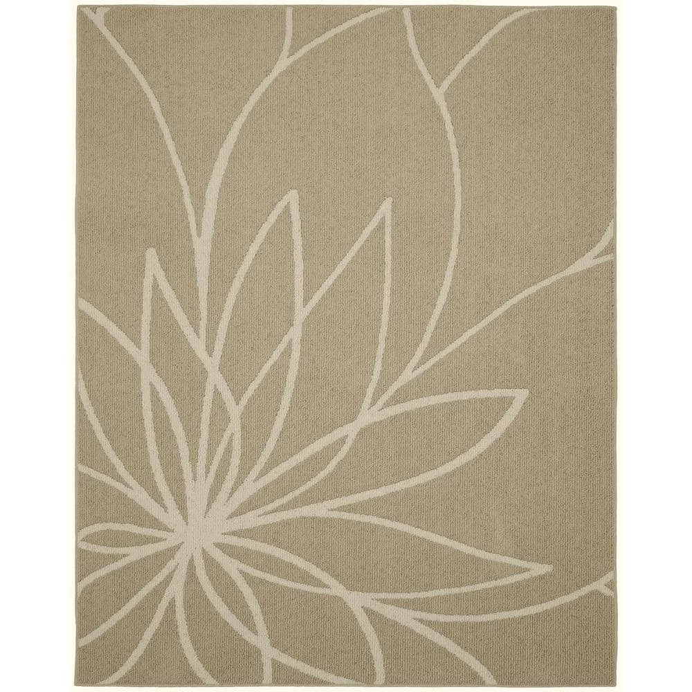 Grand Floral Tan/Ivory 8 ft. x 10 ft. Area Rug by Garland Rug 3 Grand Floral Tan/Ivory 8 ft. x 10 ft. Area Rug by Garland Rug