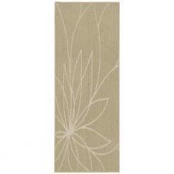 Grand Floral Tan/Ivory 2 ft. x 5 ft. Area Rug by Garland Rug