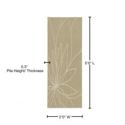 Grand Floral Tan/Ivory 2 ft. x 5 ft. Area Rug by Garland Rug -ROPPE ONLINE STORE tan ivory garland rug area rugs ll460w024060g3 76 1000