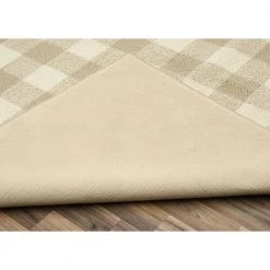 Country Living Tan/Ivory 7 ft. x 10 ft. Checker Board Polypropylene Area Rug by Garland Rug -ROPPE ONLINE STORE tan ivory garland rug area rugs ll920n084120g3 4f 1000