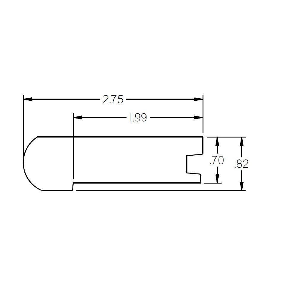 Theo 0.75 in. Thick x 2.78 in. Wide x 78 in. Length Hardwood Stair Nose by ROPPE 4 Theo 0.75 in. Thick x 2.78 in. Wide x 78 in. Length Hardwood Stair Nose by ROPPE - Image 2
