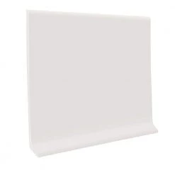 White 4 in. x 48 in. x 1/8 in. Vinyl Wall Cove Base (30-pieces) by ROPPE
